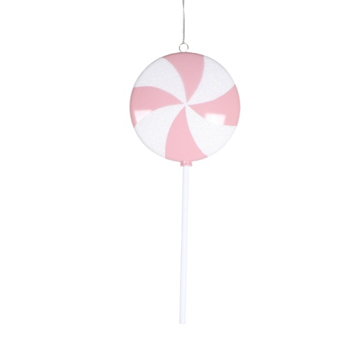 9" Pastel Pink Flat Lollipop - Buy Online