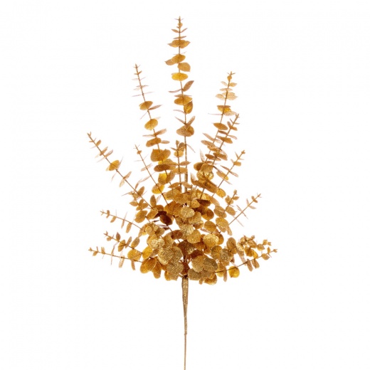 28" Gold Eucalyptus Glitter Spray 2/Bag