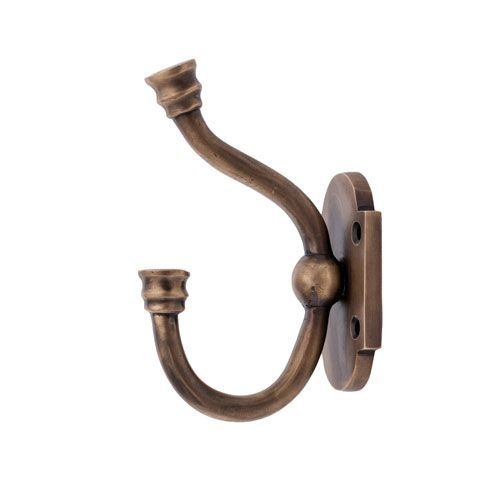 Traditional 5 1/4 Inch Double Coat Hat Hook