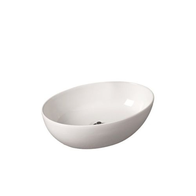 Strom Living Fireclay Oval Semi Drop In P1178 Lavatory Sink