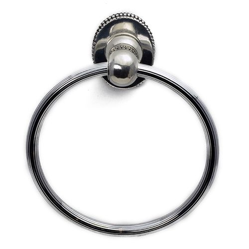 Carpe Diem Classic Beaded Reeded Full Towel Ring