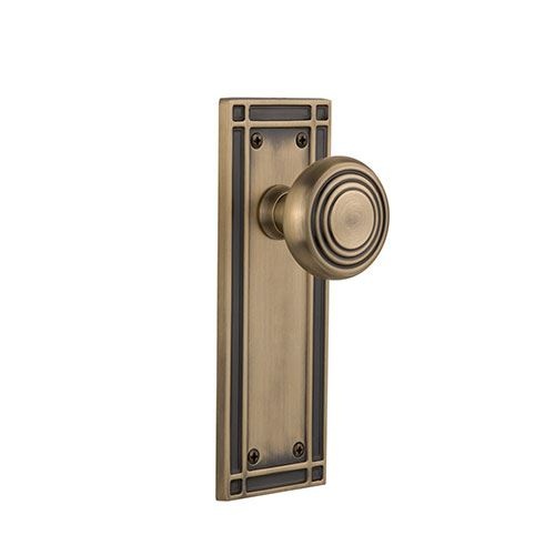 Nostalgic Warehouse Mission Plate Door Set With Deco Knobs
