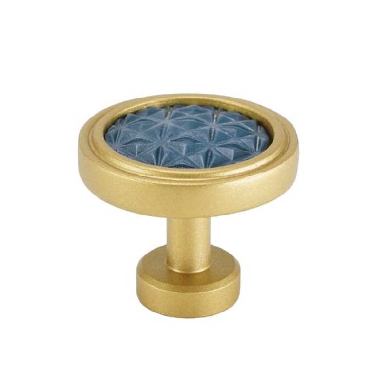 Carpe Diem Spectra Origami Gold And Blue Titanium Knob