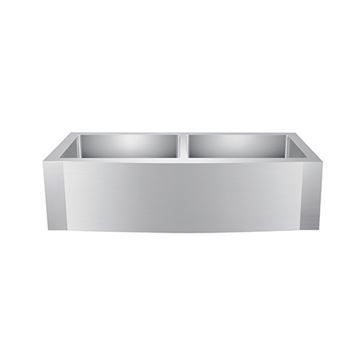 Barclay Dixon Curved Double Stainless Steel Farmhouse Kitchen Sink