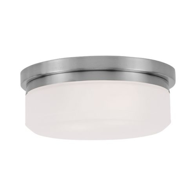 Livex Lighting Stratus 2-Light Flush Mount Wall Or Ceiling Light