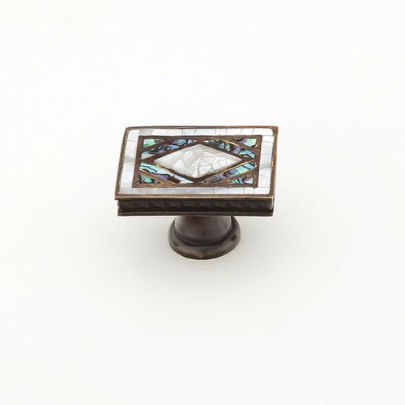Schaub Avalon Bay White Mother of Pearl Cabinet Knob
