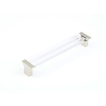 Schaub Positano Satin Nickel Clear Cabinet Pull