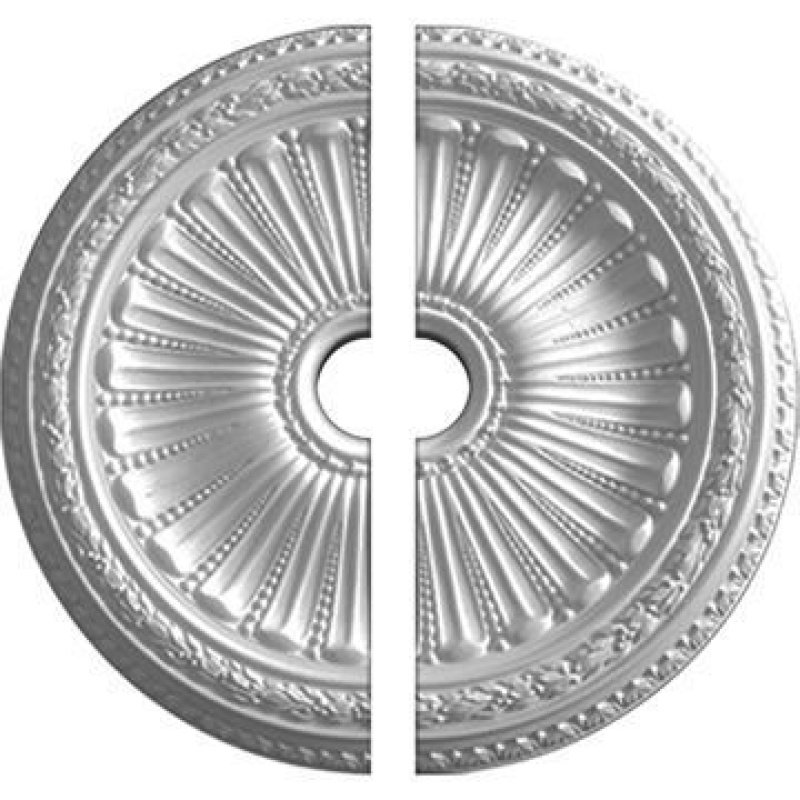 Restorers Architectural Viceroy Urethane 2-Piece Medallion