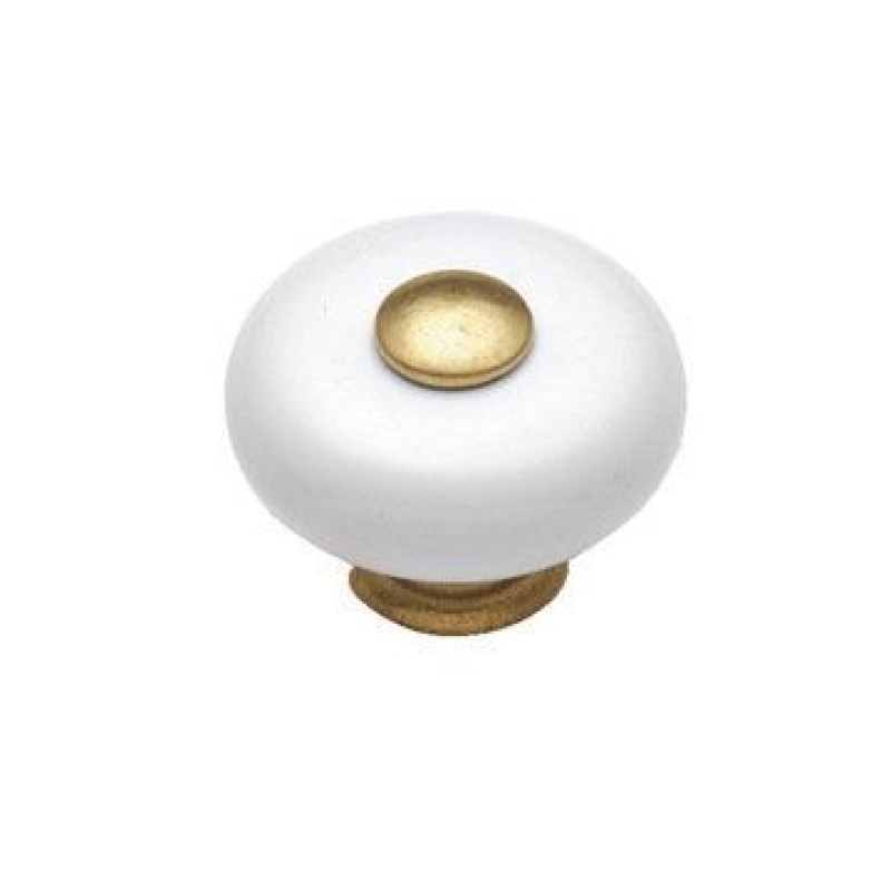 Hickory Hardware Tranquility White Porcelain Knob
