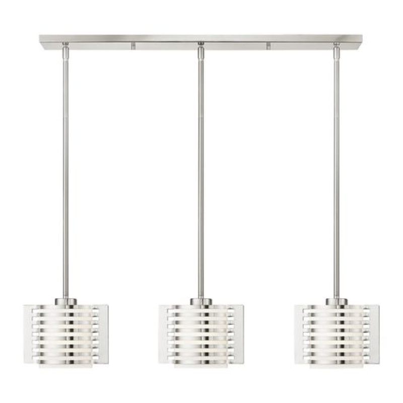 Livex Lighting Hilliard 3-Light Linear Chandelier