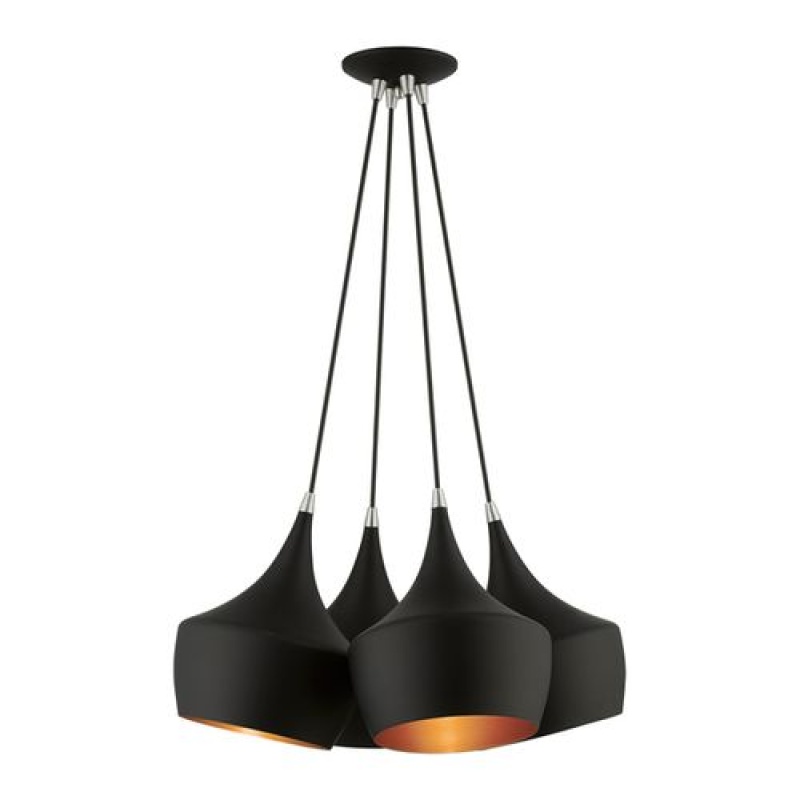 Livex Lighting Waldorf 4-Light Cluster Pendant Light