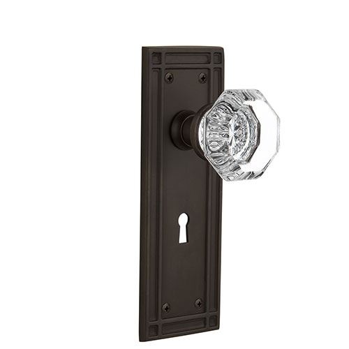 Nostalgic Warehouse Mission Keyhole Door Set With Waldorf Knobs