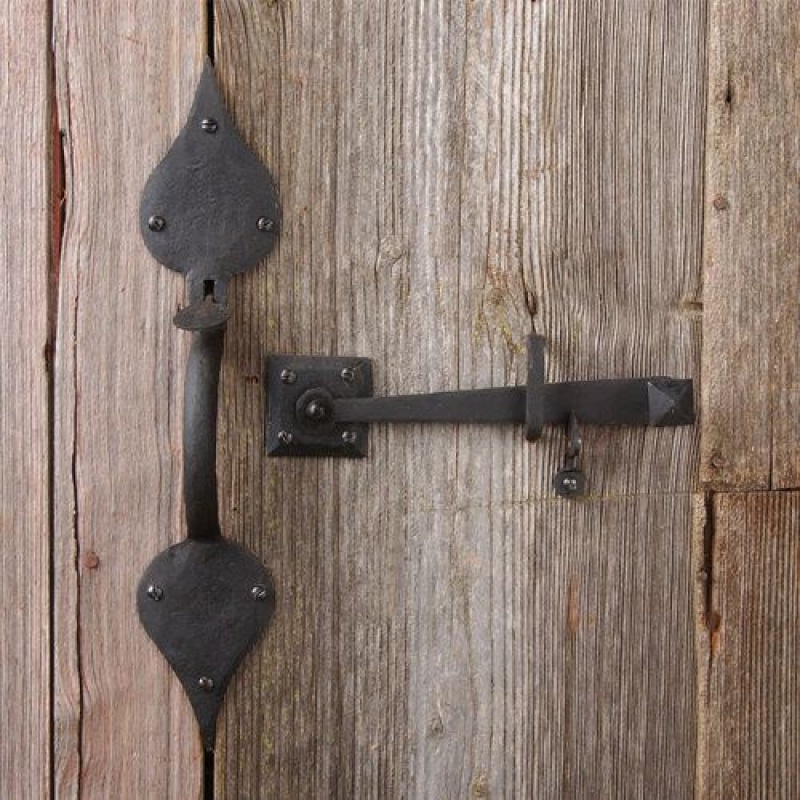Restorers Gate Latch Set With 14 3/4 Inch Spade Handle