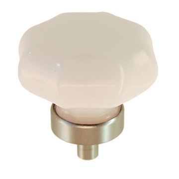 Restorers Classic Opal Milk Glass 1 1/2 Inch Knob