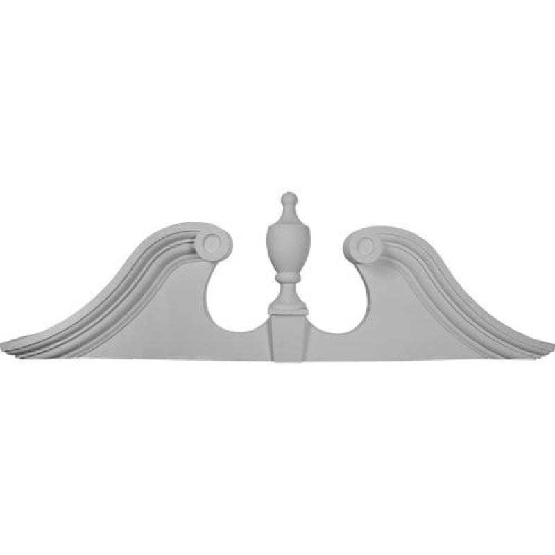 Restorers Architectural Scroll Urn Urethane Pediment