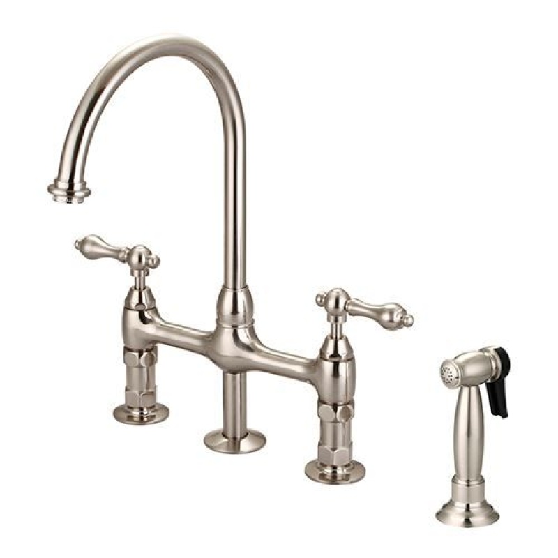 Barclay Harding Bridge Kitchen Faucet With Sprayer