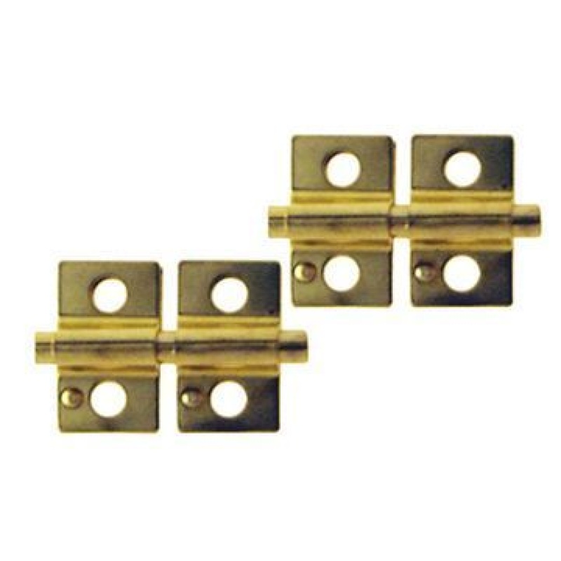 Restorers Classic Brass Plated Mirror Hinge