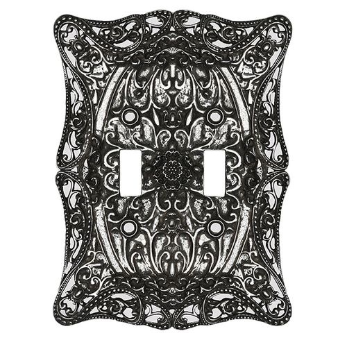 Carpe Diem Acanthus Double Toggle Switch Plate
