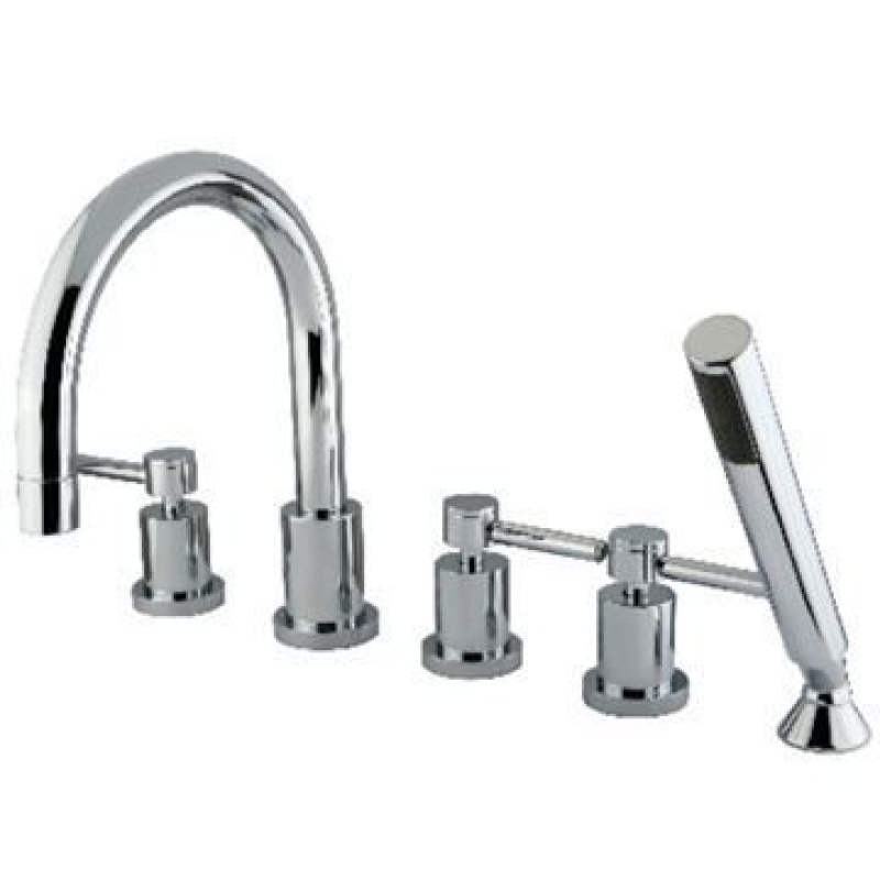 5-Piece Roman Tub Faucet with Hand Shower