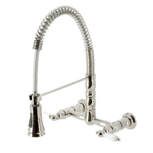 Gourmetier Heritage Gs124pl Wall Mount Pull Down Spray Kitchen Faucet