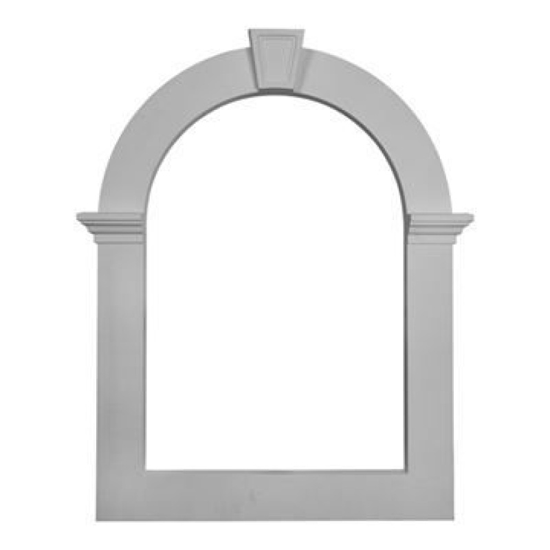 Restorers Architectural Art Deco Cathedral Top Gable Vent Trim