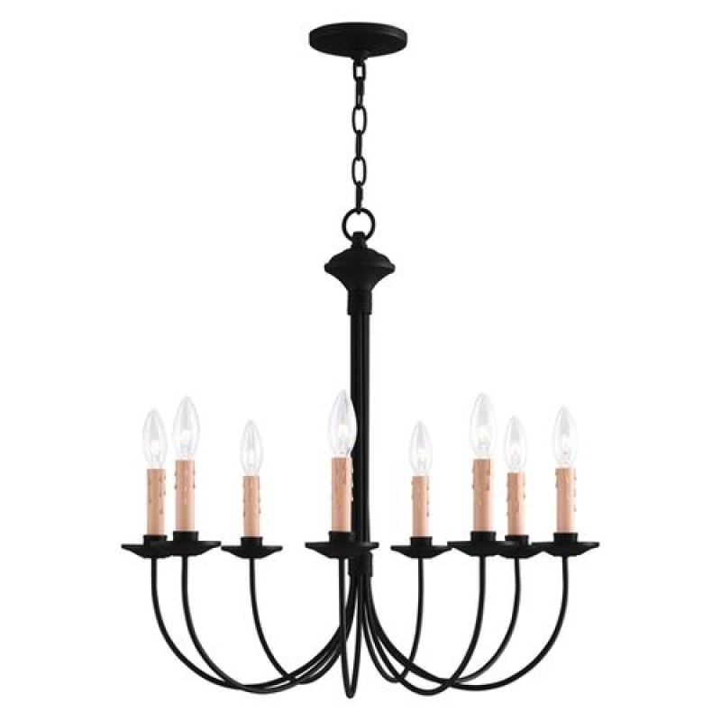 Livex Lighting Heritage 8-Light 24 1/2 Inch Chandelier