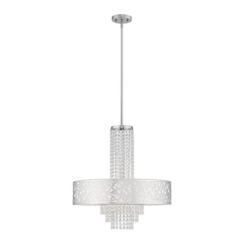 Livex Lighting Allendale 5-Light Chrome Pendant Chandelier