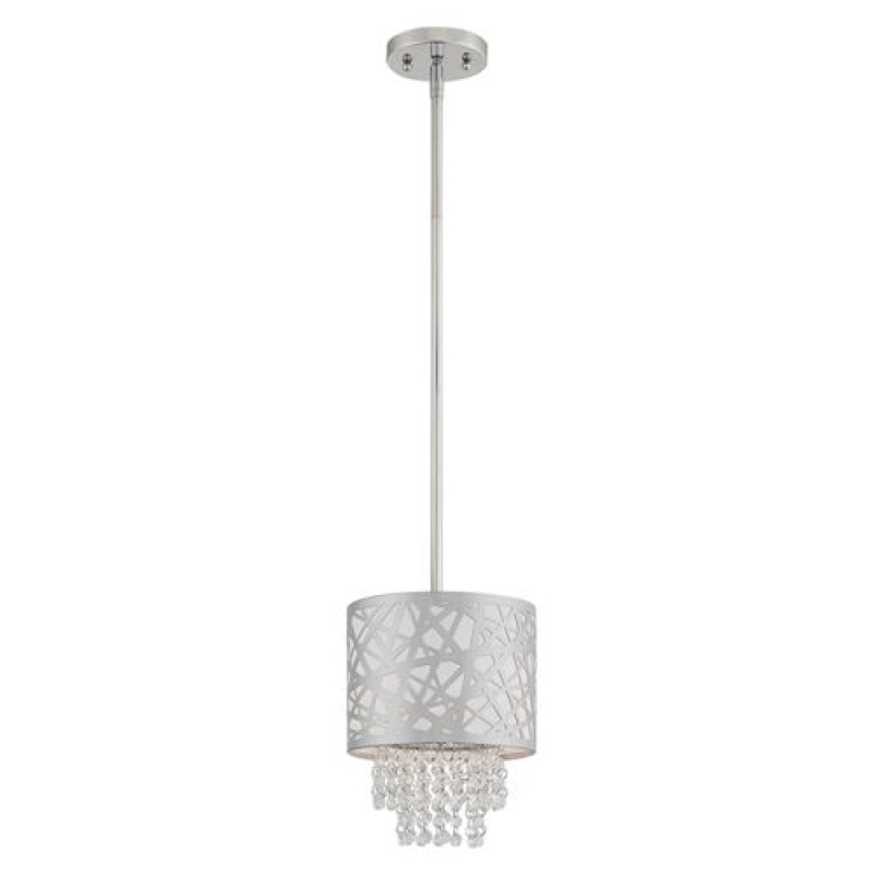 Livex Lighting Allendale 1-Light Single Chrome Pendant Light