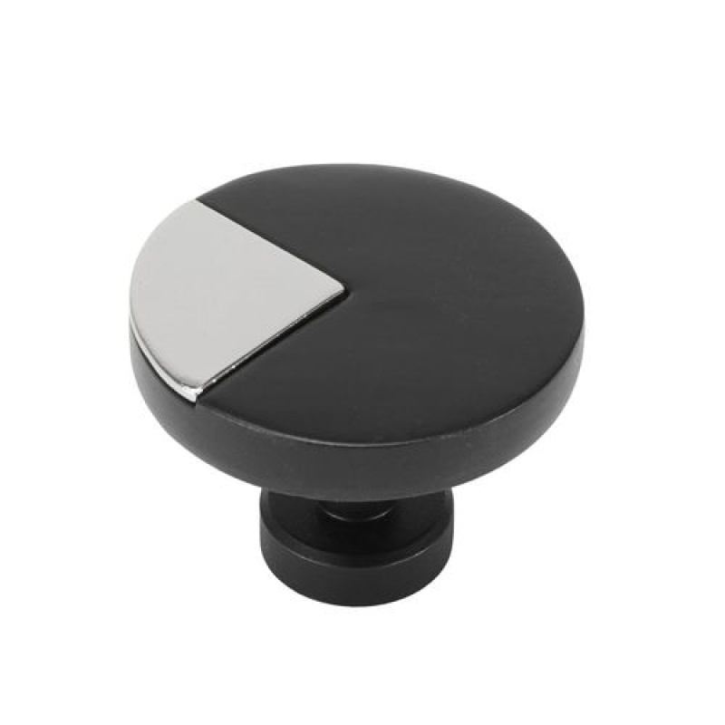 Carpe Diem Spectra Matte Black And Silver Knob