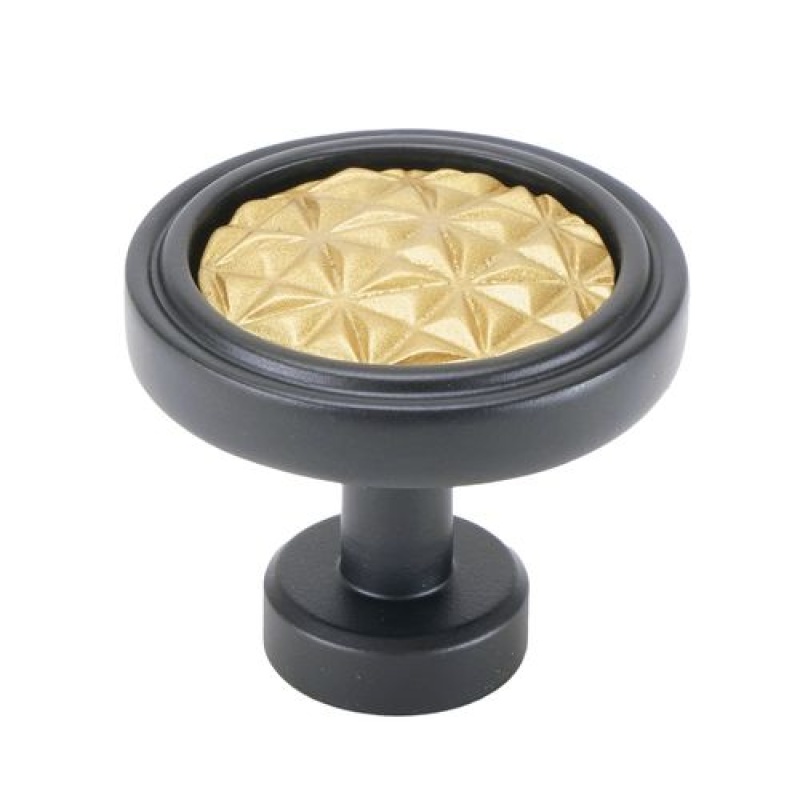 Carpe Diem Spectra Origami Black And Gold Knob