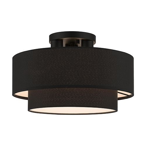 Livex Lighting Bainbridge Large Semi Flush Ceiling Light