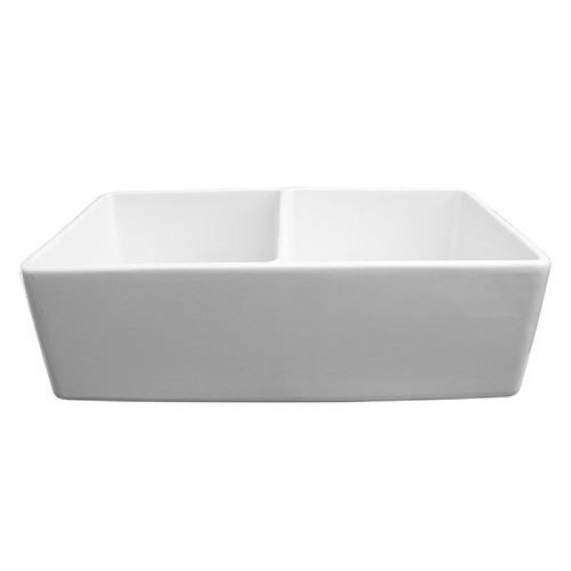 Barclay Langley 33 Inch Double Fireclay Farmhouse Kitchen Sink
