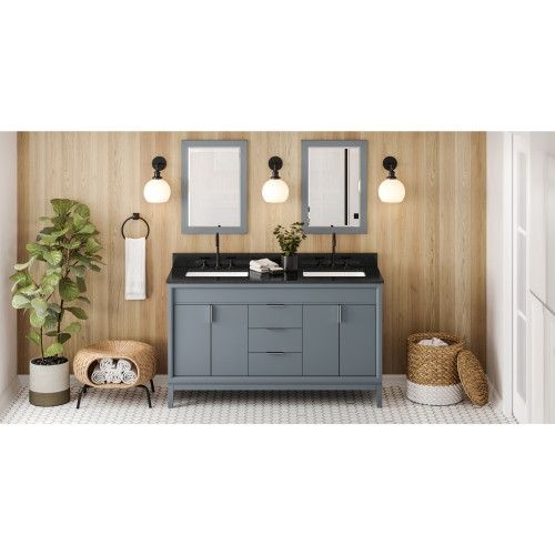 Theodora Double Vanity & Black Granite