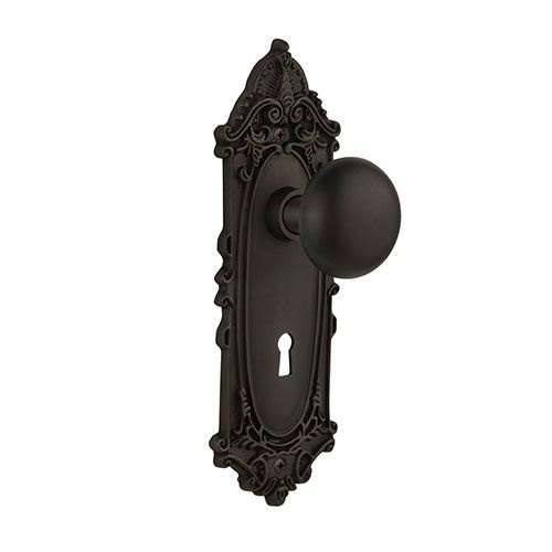 Nostalgic Warehouse Victorian Keyhole Door Set With New York Knobs