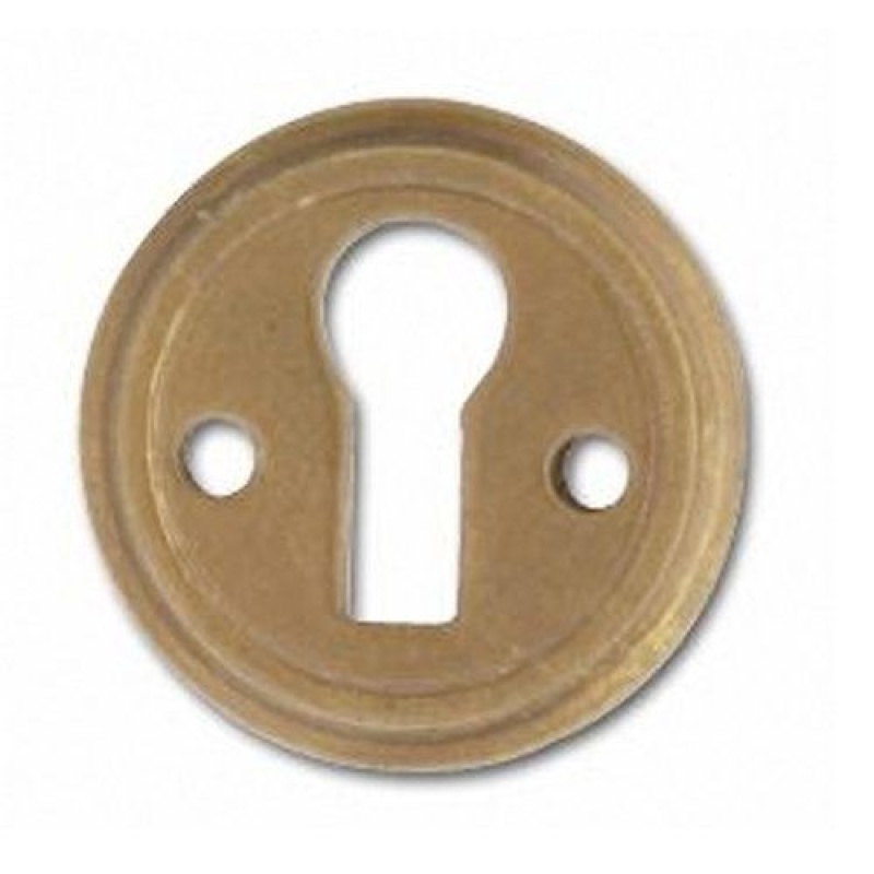 Restorers Solid Brass Victorian Keyhole Escutcheon