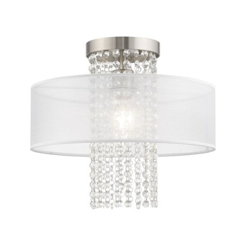 Livex Lighting Bella Vista 1-Light Large Semi-Flush Ceiling Light