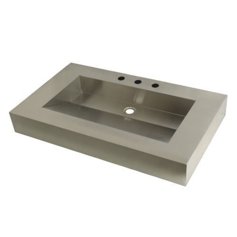 Fauceture Commercial Stainless Steel Bathroom Wash Basin 22 X 37 Inch