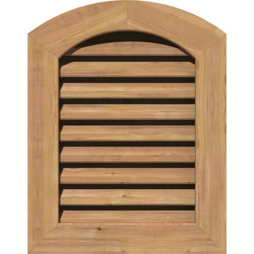 Restorers Architectural Arch Top Cedar Flat Trim Frame Gable Vent