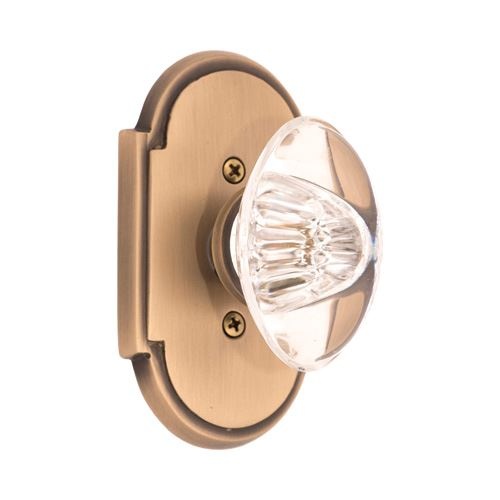 Brass Accents Palladian Interior Door Set With Georgetown Knobs