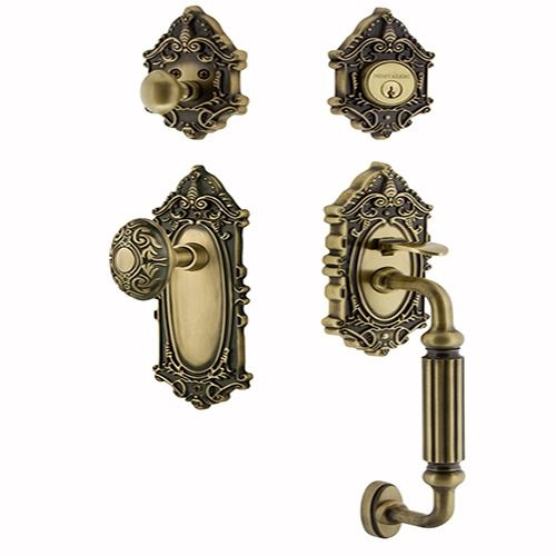 Nostalgic Warehouse Victorian F Grip Entry Set - Keyed Alike