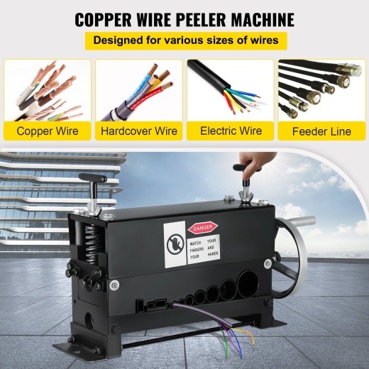 Vevor Cable Wire Stripping Machine φ1.5Mm~φ20Mm - 10 Channels Industrial Tool