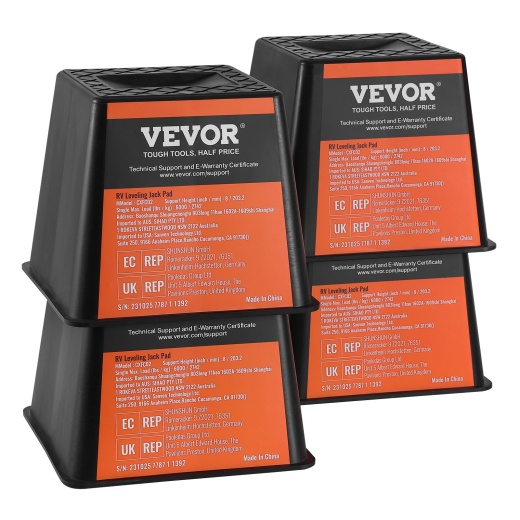 Vevor Trailer Jack Block - 6000 lbs Capacity RV Leveling Block