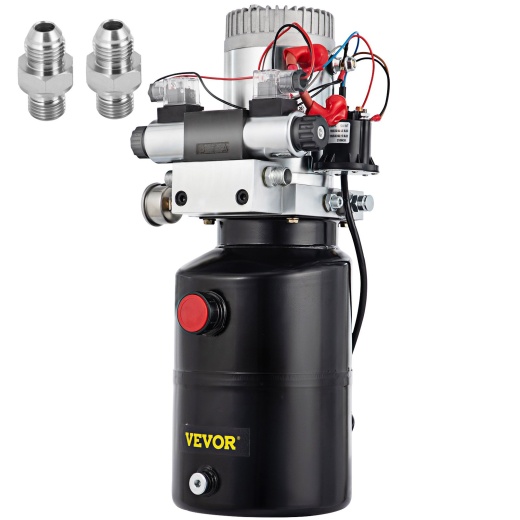 Vevor Hydraulic Power Unit 12 Volt Dump Trailer Hydraulic Pump