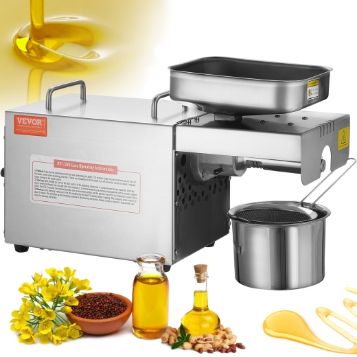 Vevor Electric Oil Press Machine, 700W Stainless Steel Oil Extractor