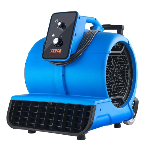 Vevor Floor Blower 1560 Rpm 4000 Cfm Air Mover With 3 Blowing Angles 3-Speeds