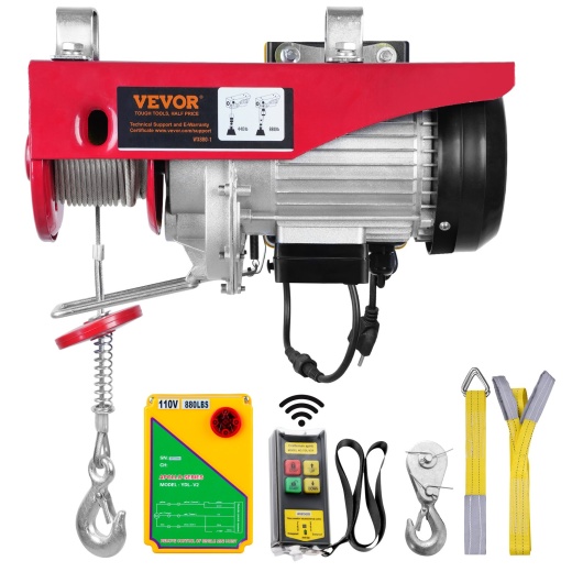 Vevor 880Lbs Wireless Remote Control Electric Hoist