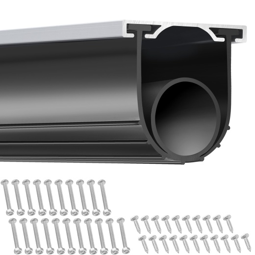 Vevor Garage Door Seals Bottom Rubber, U Shape +O Ring Combination Garage Door Weather Stripping