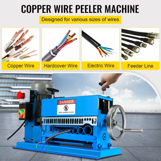 Vevor Wire Stripping Machine: Automatic Wire Stripper 11 Channels 10 Blades