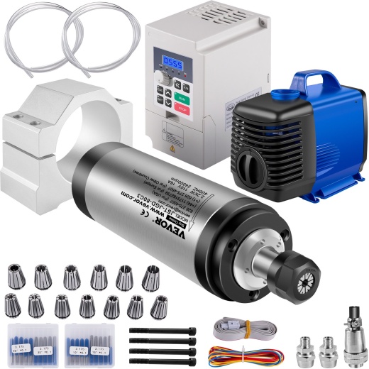 Vevor VFD CNC Spindle Motor Kits 110V - 2.2Kw Water Cooled Spindle