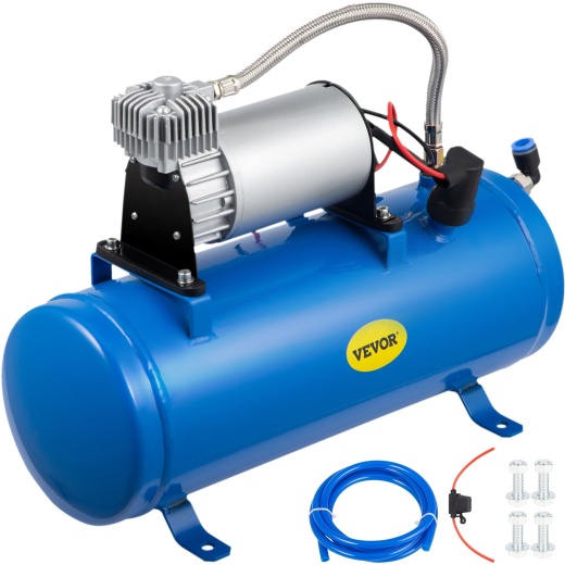 Vevor 12V Train Horn Air Compressor With Tank 150Psi